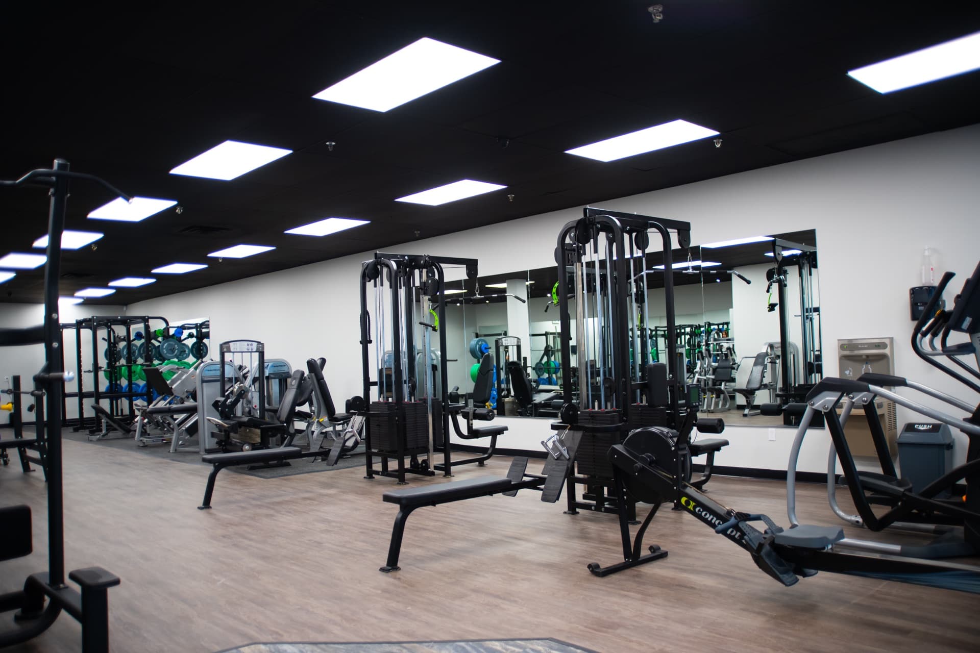 The training floor at Rush Fitness Notre Dame